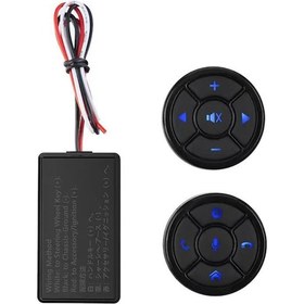 Resim Wezone Araç İçin Kablosuz Multifonksiyonlu Direksiyon Kontrol Düğmesi - Dvd, Multimedya Ve Gps Uyumlu 