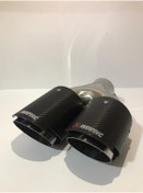 Resim Akrapovic Çift Çıkışlı Akrapoviç Siyah Sol Taraf Egzoz Ucu (90mm) 