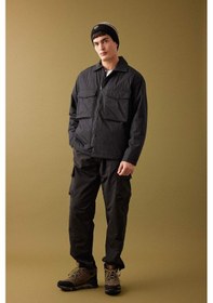 Resim DeFacto Relax Fit Polo Yaka Gömlek - Ceket B4941AX24SPBK81 
