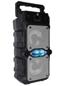 Resim Techno Stock Büyük Boy Bluetooth Hoparlör Çoklu Bağlantı Çift Çıkışlı Taşınabilir Kesintisiz 