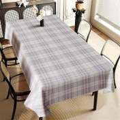 Resim 1 adet Klasik Bison Plaid Masa Örtüsü - Yıkanabilir Polyester Dikdörtgen Masa Örtüsü Mavi ve Beyaz Çekili Desenli İç/ Dış Mekan Yemekleri, Partiler, Düğünler, Doğum Günü ve Kamp Etkinlikleri için | Çekili Desen | Dayanıklı Malzeme 