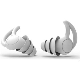 Resim 50ld 2x Sessiz Kulak Tıkacı Gürültü Azaltıcı Yeniden Kullanılabilir İşitme Koruması Esnek Silikon Uyku Gürültü Azaltıcı 2/3 Stok 01245 