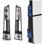Resim Cbtx Jys P5175 Sony Uyumlu Ps5 Slim Soğutma Fanı Oyunu Konsolu Isı Disipasyonu Rgb Effehir Işık Soğutucu Fan 