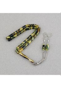 Resim Arizona Katalin Alpaka Püskül Kesme Kesim 7x11mm Tesbih Yeşil 