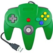 Resim Green-n64 Usb Kablolu Gamepad N64 Denetleyici Gamepad Joystick Klasik 64 Konsol Retro Oyunları Windows Pc/mac Dizüstü Bilgisayar İçin 
