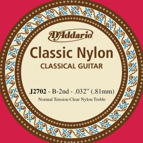 Resim D'Addario J2702 Classic Nylon Normal Tension Klasik Gitar Tek Tel (Si) 