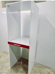 Resim Mdf Ren Kırmızı Çamaşır Makinesi Ve Kurutma Makinesi Dolabı Kırmızı - Beyaz 