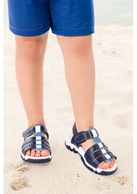 Resim Kiko Kids Erkek Çocuk Sandalet Arz 2358 Lacivert - Mavi 
