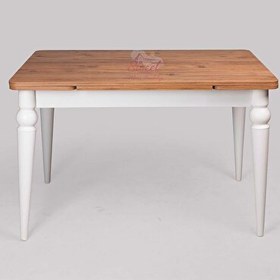 Resim 75x80x120 CM Yanlardan Açılır Topkapı Ayak Yakamoz Antik Çam Masa 