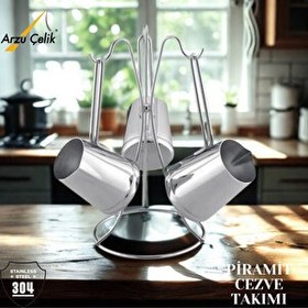 Resim Arzu Çelik Pramit Cezve Takımı 