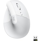 Resim Logitech Lift Sessiz Kablosuz Ergonomik Dikey Mouse - Beyaz 