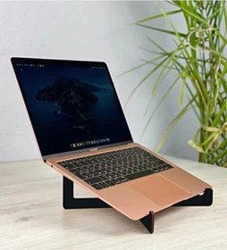 Resim Taşınabilir Ahşap Laptop Standı - Siyah 