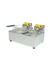 Resim Elektirikli Fritöz 5+5 Patates Kızartma Makinesi Sanayi Tip 