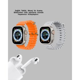 Resim Sepetink Watch 9 Max Akıllı Saat 45 mm Geniş Ekran Kulaklık Seti 