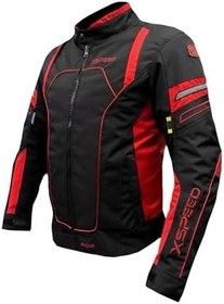 Resim Anger Plus 4 Mevsimlik Korumalı Motosiklet Montu Yeni Sezon Siyah Kırmızı Kırmızı XXL 