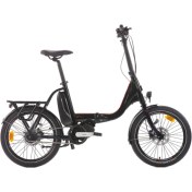 Resim Carraro E-Flexi - 20 Jant Elektrikli Katlanır Bisiklet - Mat Siyah / Kırmızı Gri 