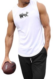 Resim BLUU Bearx Kolsuz Sporcu T-shirt Tank Top Spor Atlet 