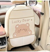 Resim Chuangyinshop Chubby Bear Oto Koltuğu Anti-kick Mat Saklama Çantası Telefon Tablet Tutucu 