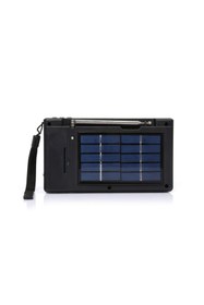 Resim NNS El Fenerli Solar Güneş Panelli Şarjlı Fm Radyo Bluetooth Hoparlör Usb Tf Aux - Mavi 