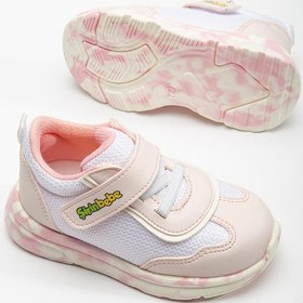 Resim Şirin Bebe Şirinbebe Ortopedik Kız Bebek İlk Adım Spor Ayakkabı Pudra Cırtlı Anorak Malzeme-3708 Pudra 