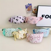 Resim Sanrio Kadınlar için Ayarlanabilir Bel Çantası - Dokuma Kolyeli Sevimli Hayvan Baskılı Crossbody Çanta, Günlük Gereçler İçin Kompakt Naylon Keselik, Makinede Yıkanabilir Pastel Renkler, Günlük Aksesuar, Eğlenceli Tasarım, Dayanıklı Kumaş, Moda Aksesuarı, Kawaii Severler 