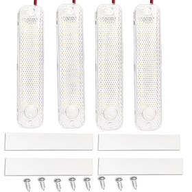 Resim 2-4 adet RV LED Tavan Işık Armatürü - 800-1000 Lümen, 12-24V, Ayarlanabilir Parlaklık ve Renk Sıcaklığı ile Dayanıklı Metal Yapı, Tekne, Trailler, Yatlar, Kamyonlar, Vans, Minibüsler, Tekne Aydınlatması, Trailler Aydınlatması, Şık Işık Armatürü, Yüksek Performanslı Aydınlatma, Pilsiz 