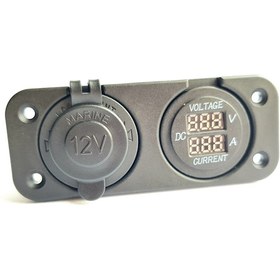 Resim Marine Çakmaklık + Voltmetre + Ampermetre 