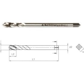 Resim MTE Makina Takım M12X1.5 Hss-E DIN374/C Ince Diş Helis Mak. Kılavuzu 