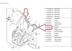 Resim '-Yamaha Ybr 125 Uzay Kafa Sol Panzolot 
