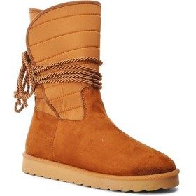 Resim Park Moda K706 Taba Süet İçi Polarlı Kadın Bot Taba 