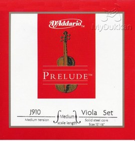 Resim D'Addario J910 Mm Prelude Medium Tension Takım Tel Viyola Teli 
