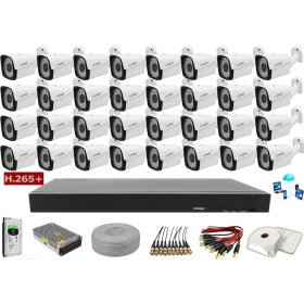 Resim Cenova 32'li 2mp Ahd Full Set+Harddisk Güvenlik Kamerası 