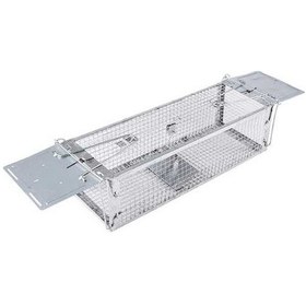 Resim Prestigegoods Çift Kapılı Paslanmaz Fare Kafesi - Sincap Ve Kemirgenler İçin İnsancıl Tuzak 