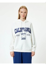 Resim Koton Kadın Sweatshirt Ekru 5wal10036ık 25ky59000062 Y5915 