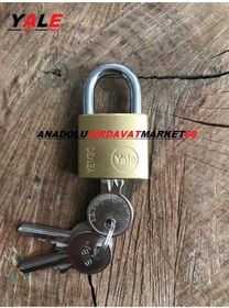 Resim Yale Pirinç Asma Kilit 30mm Paslanmaz Çelik Asma Kilit 