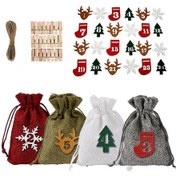 Resim Kendin Yap Advent Takvimi Askılı Paketleme İpi 