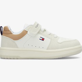 Resim Tommy Hilfiger Low Cut Lace Up Velcro Bebek Bej Spor Ayakkabı 