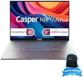 Resim CASPER Nirvana S100 300NIT İ7-13620H 16GB DDR5 RAM 500GB SSD Freedos S100.1362-BV00X-G-F-CANEX16 