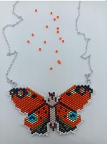 Resim Harmeljewelry Kelebek Kolye Çok Renkli 