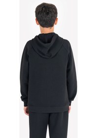 Resim Lescon Siyah Çocuk Fermuarlı Kapüşonlu Sweatshirt 23n-3121 