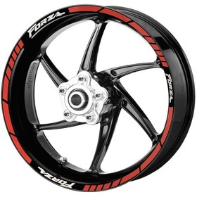 Resim Deeb Honda Honda Forza Jant Şeridi Kırmızı Beyaz Model X 