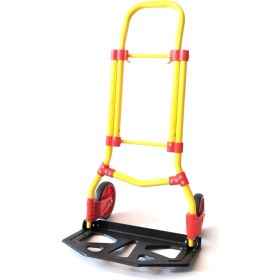 Resim Balatlı 90 kg Katlanır Paket Taşıma Arabası 