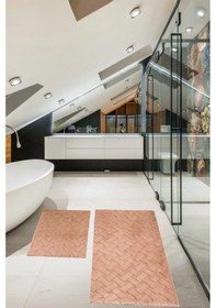 Resim Desenli Tavşan Tüyü Yumuşak 2 Li Banyo Paspası Kaymaz Tabanlı Klozet Takımı Camel Camel 