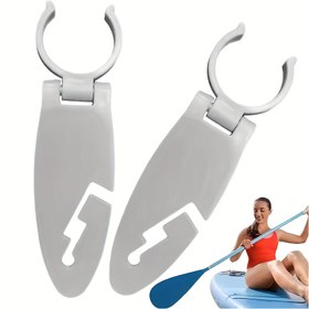 Resim 2'li Paket Modstad Paddleboard Kelepçeleri - Ayarlanabilir Genişletilebilir Kaymaz Paddleboard Kelepçeleri, Güvenli Tutuşlu, Dayanıklı Siyah Plastik SUP, Kano, Salıncak için - Su Sporları Aksesuarları, Kano Aksesuarları, Şık Tasarım, Sağlam Yapı, Kano Kullanıcıları, Kompakt Tasarım, Yüksek Kaliteli Malzeme, Kano Meraklıları 