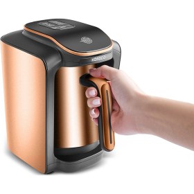 Resim Karaca Hatır Neo Çelik Cezveli Türk Kahve Makinesi 