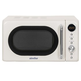 Resim Simfer SK-4605 20 L Retro Krem Mikrodalga Fırın 