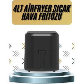 Resim Beruflic 4l Airfryer Hazneli Hava Fritözü Yağsız Fritöz Taşınabilir Fırın Işlevi Gören Pratik 