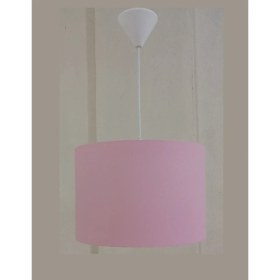 Resim Onay Pembe Kumaş Kaplama Salon Oturma Odası Yatak Odası Genç ve Çocuk Odası Avize Sarkıt Aydınlatma 