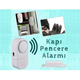 Resim Yetkin Home 4 Adet Kapı Pencereye Takılan Yapışkanlı Hırsız Uyarı Alarmı Caydırıcı Alarm Seti Takımı 