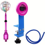 Resim 1 adet Manuel Balon Pompası - Elektrik Gerektirmez, Dayanıklı Paslanmaz Çelik ve Plastik Tasarım ile Hızlı Şişirmek için Ergonomik Sap ve Kararlı Taban - Noel, Cadılar Bayramı, Sevgililer Günü, Şükran Günü, Diwali, Yeni Yıl Parti Süslemeleri için Yeniden Kullanılabilir 
